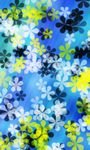 pic for Yellow And Blue Flowers Pattern 